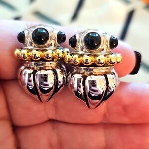 Vintage Musa Two Tone Clip Ons